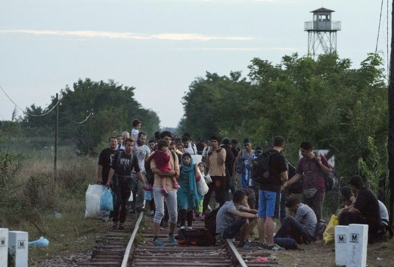 Record 2,093 refugees cross Serbia Hungary border