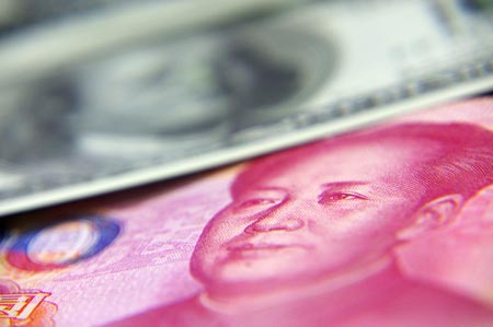 Renminbi and US dollar banknotes