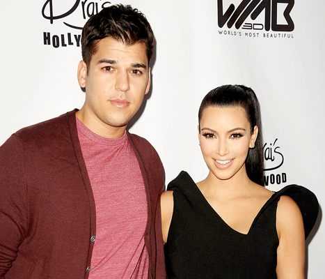 Rob Kardashian and Kim Kardashian