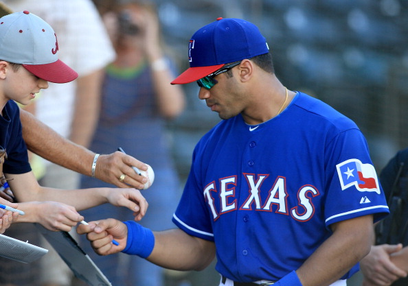 Seattle Seahawks QB Russell Wilson #3 of the Texas Rangers