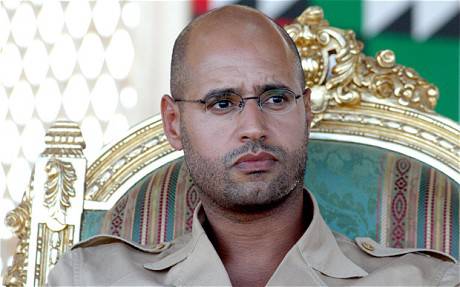 Saif Gaddafi son of former Libyan dictator Muammar Gaddafi
Telegraph UK