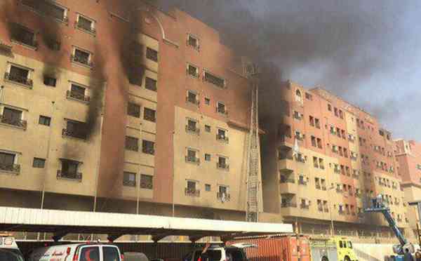 At least six people have died in Saudi Arabia when a fire broke out at a residential housing complex