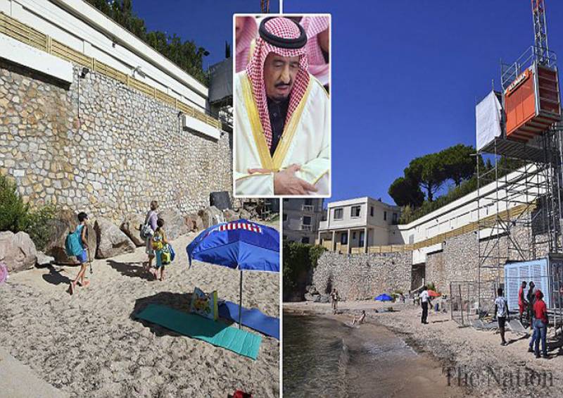 Saudi king departs French Riviera resort after beach controversy