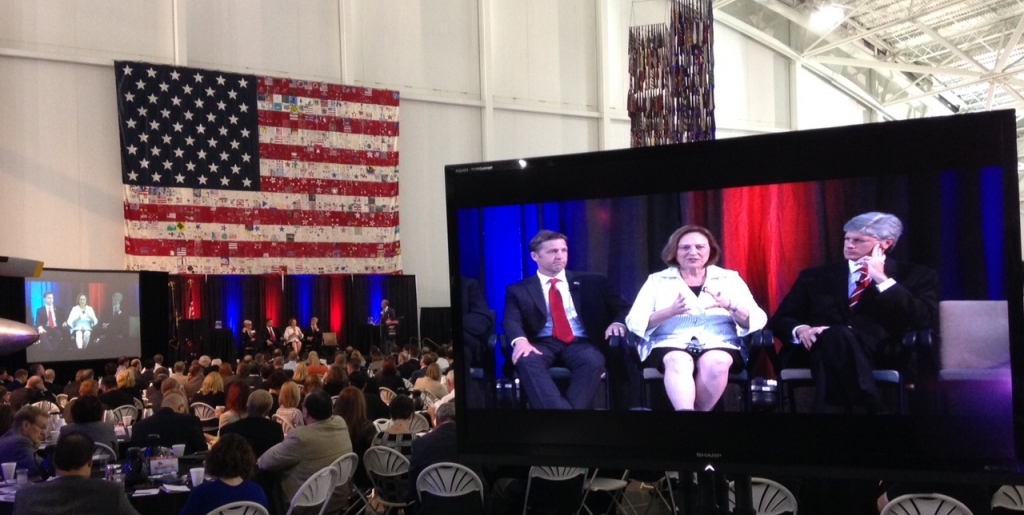 Sens. Ben Sasse and Deb Fischer along with Congressman Jeff Fortenberry at legislative summit