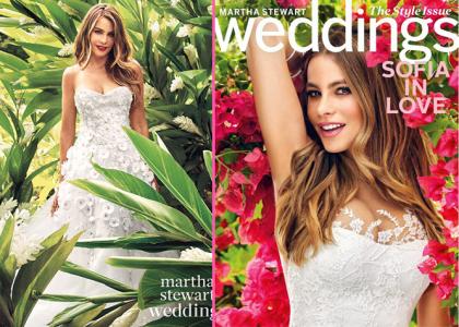 Sofia Vergara is Gorgeous on Martha Stewart Weddings Cover!