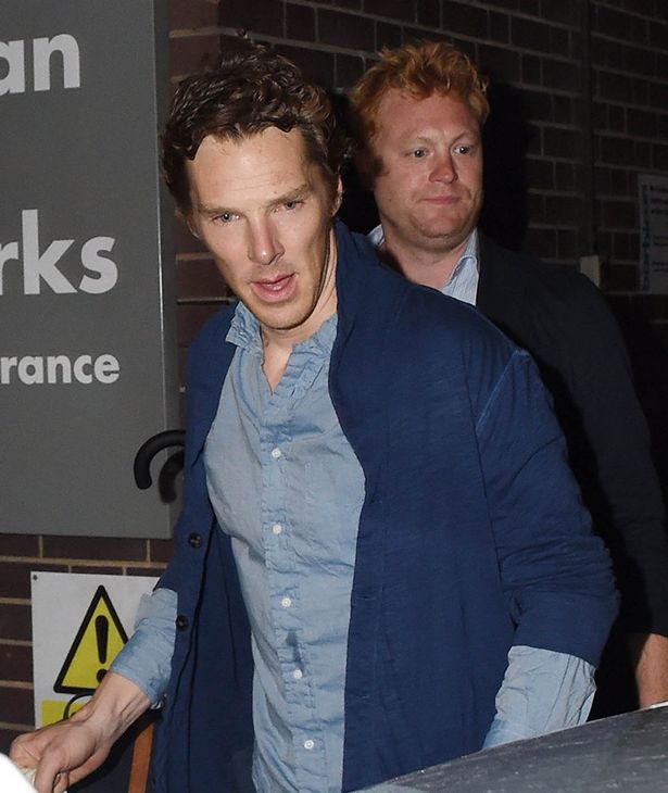 Benedict Cumberbatch seen here leaving The Barbican theatre in London after his first night playing Hamlet