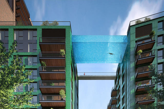 Nine Elms 'sky pool': Luxury London flat owners will be able to swim while