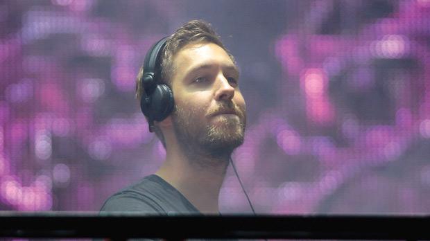 Calvin Harris performing on the Virgin Media Stage during day one of the V Festival at Weston Park Shifnal Shropshire on Saturday