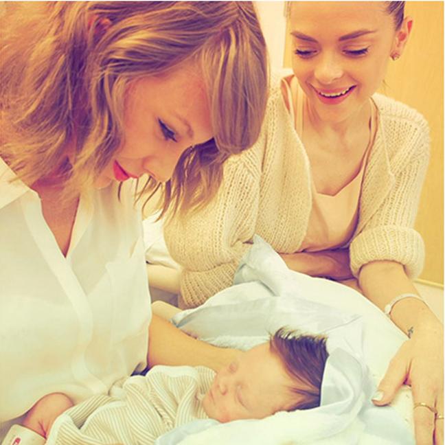 Taylor Swift with godson Leo