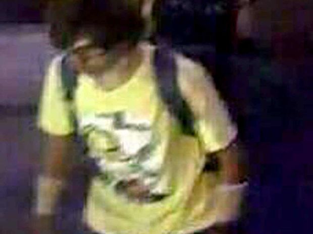 NOT ME Former Ballina man Sunnry Burns in Thailand and inset this image released by Royal Thai Police shows a man wearing a yellow T-shirt near the Erawan Shrine before an explosion occurred in Bangkok