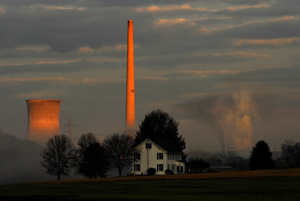 The coal-fired Muskingum River Power Plant which will be affected by the White House's Clean Power Plan