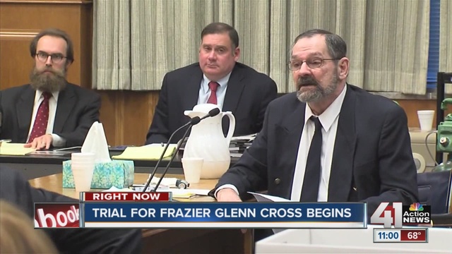 The trial begins for Frazier Glenn Cross the man accused of shooting and killing three people last year.                      KSHB