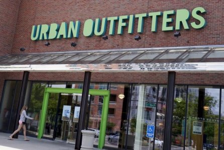 A customer enters the Urban Outfitters store in Denver