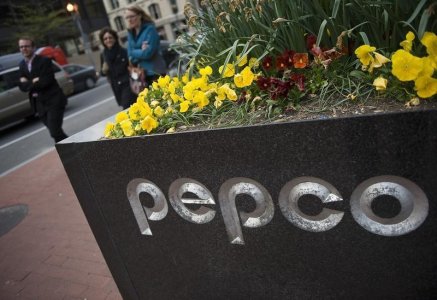 A general view of the exterior of the Pepco Holdings Inc corporate headquarters in Washington