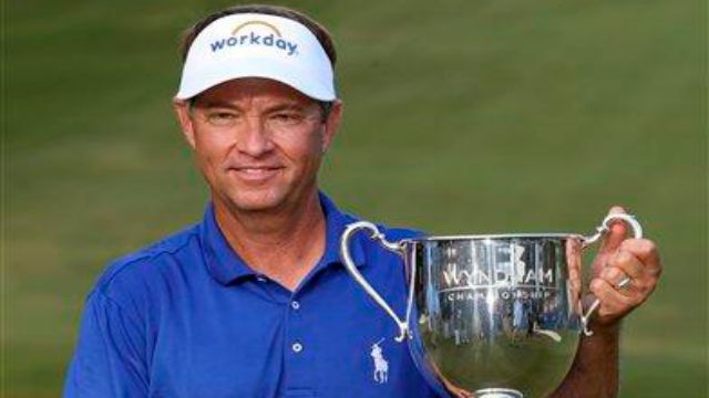 Davis Love III won the Wyndham Championship on Sunday to become the third-oldest winner in PGA Tour history while Tiger Woods