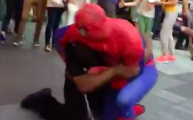 Video Shows Spider-Man In Brawl In Front Of Times Square Toys 'R' Us