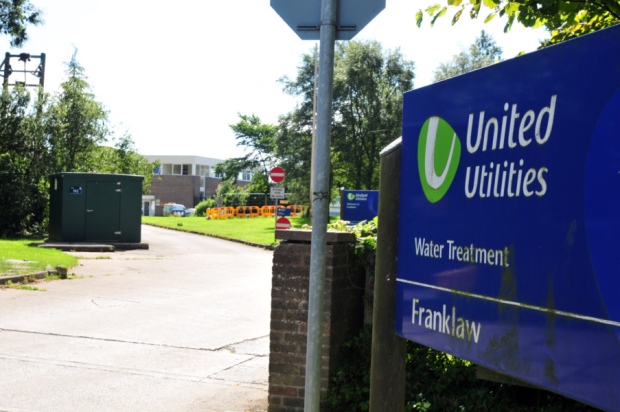 Activity at the Franklaw Water Treatment plant on Catterall Lane Garstang after news of water contamination