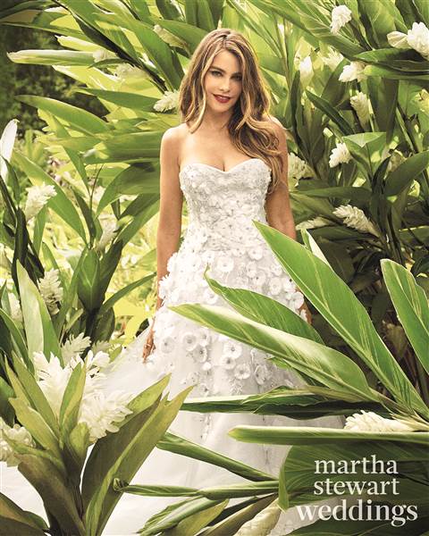 Sofia Vergara being on the cover of the upcoming issue of'Martha Stewart Weddings