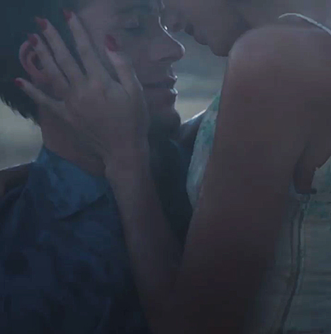 What appears to be Scott Eastwood and Taylor Swift star in her new music video for