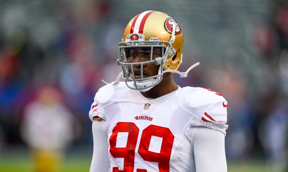 Santa Clara Police Department shows San Francisco 49ers linebacker Aldon Smith following his arrest Friday Aug. 7 2015 in Santa Clara Calif. Smith received second chance after second chance with the San Francisco 49