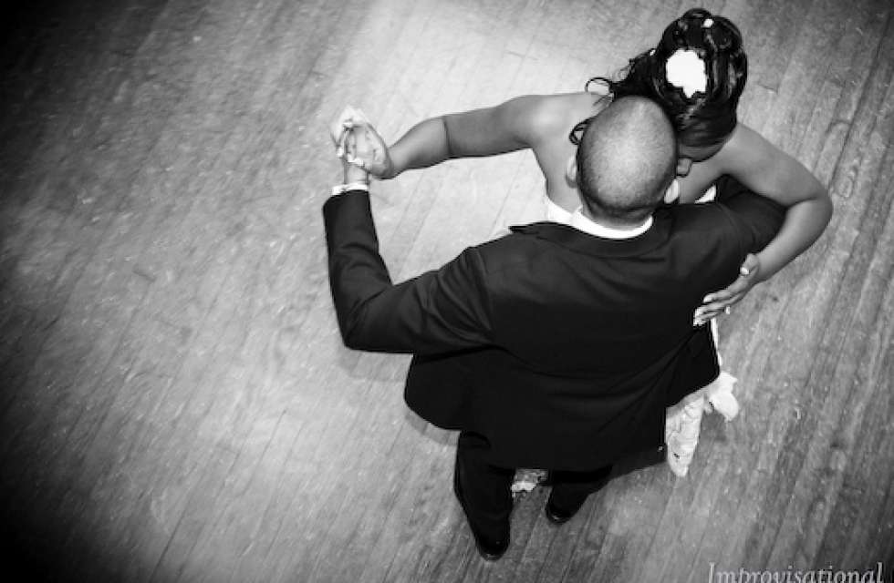 Couple's first dance