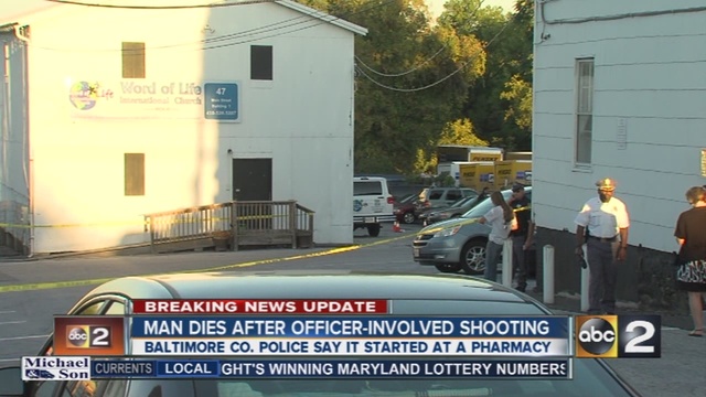 Man dies after officer-involved shooting        WMAR