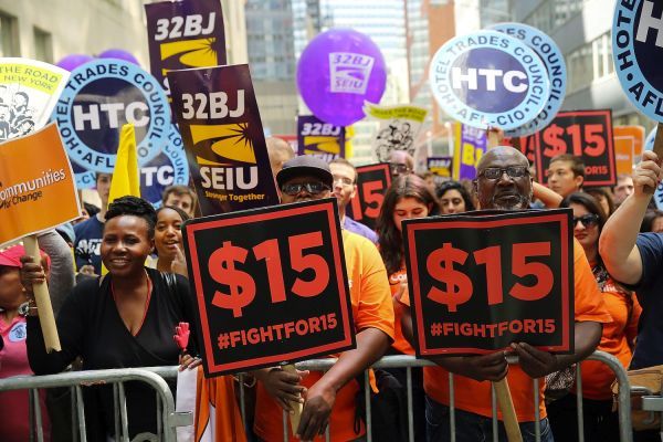 A July demonstration in New York City for