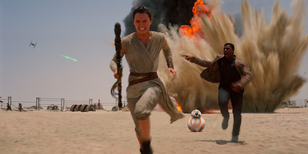 A scene from the upcoming film Star Wars The Force Awakens directed by J.J. Abrams