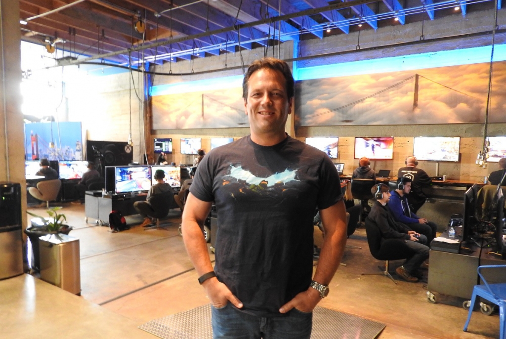 Phil Spencer the head of Xbox at Microsoft's Halo 5 Guardians preview event