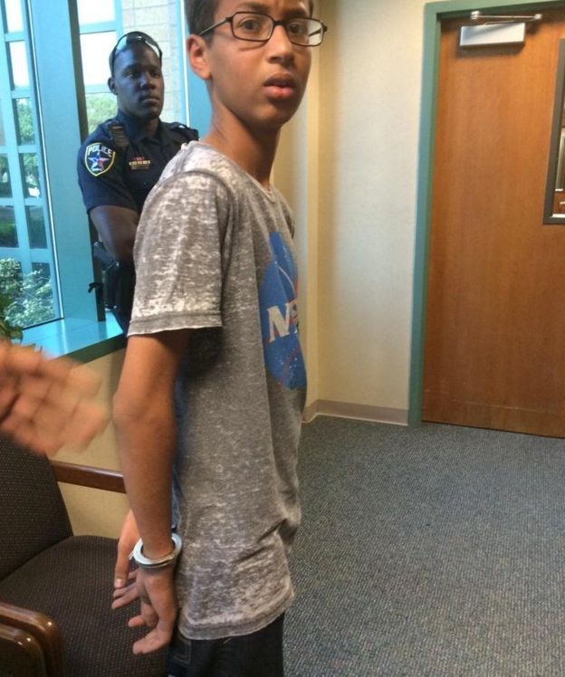 Police said Ahmed Mohammed was arrested for bringing a “hoax bomb” to school