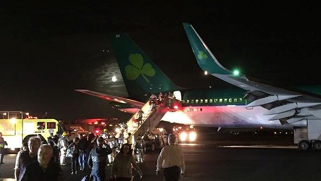 An Aer Lingus flight was returned to JFK Airport due to problems with hydraulics on Monday Sept. 28