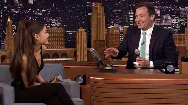 Watch Ariana Grande impersonate Christina Aguilera and Britney Spears perfectly