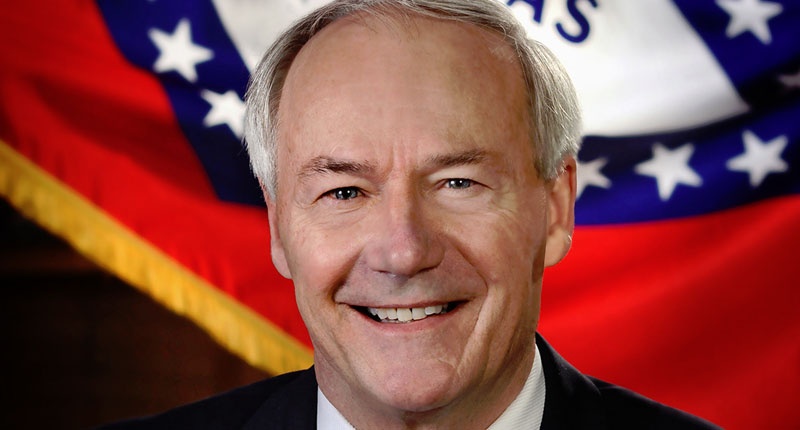 Official portrait of Arkansas governor Asa Hutchinson