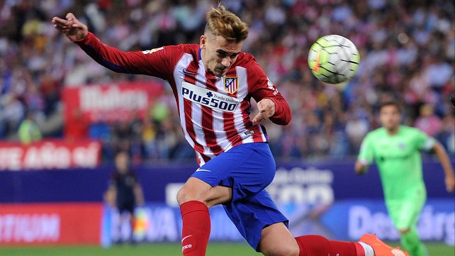 Antoine Griezmann was on the double for Atletico