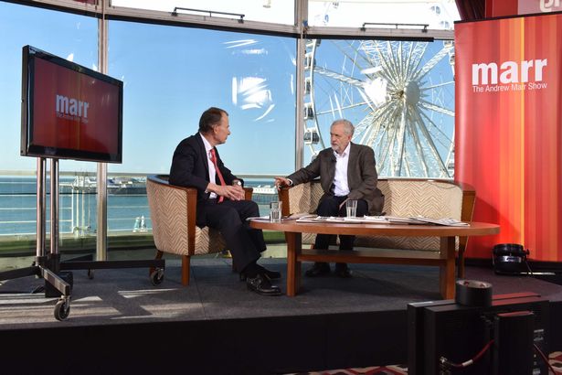 The Andrew Marr show was live from Brighton