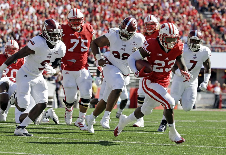 Ejections fire alarm but No. 24 Wisconsin beats Troy 28-3