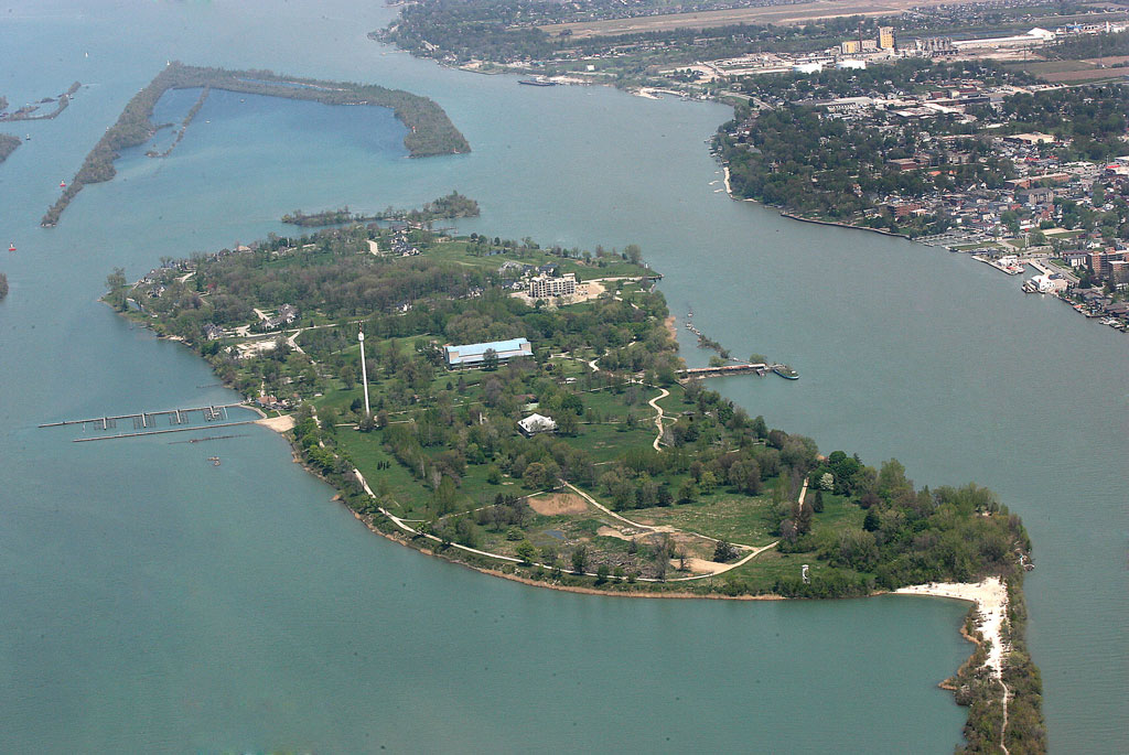 Aerial view of the Boblo Island in 2007