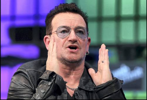 Bono speaking at last year's Web Summit