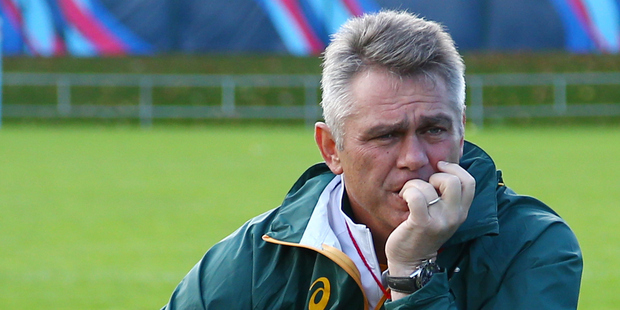 Under pressure from one of the biggest upsets in tournament history coach Heyneke Meyer picked a new halfback and first-five combination