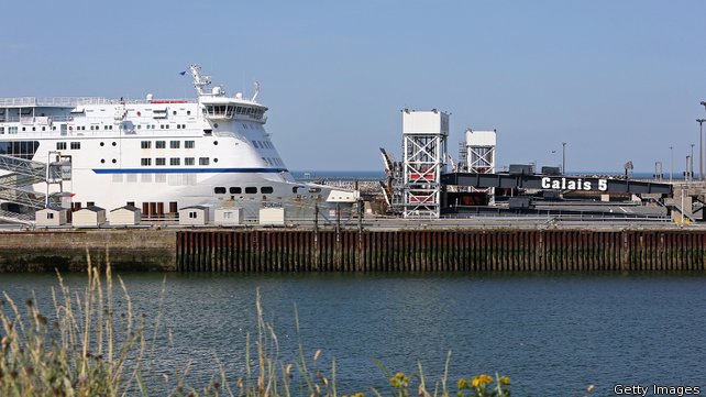 Calais port was blockaded by striking workers