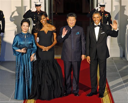 Barack Obama Xi Jinping Peng Liyuan  Michelle Obama