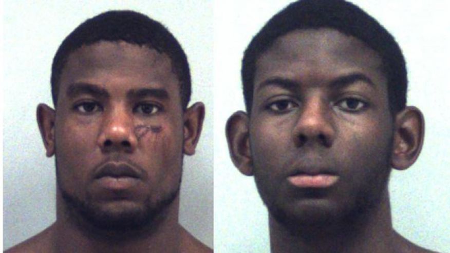 Christoper Ervin left and Cameron Ervin are accused of attacking their parents with a knife