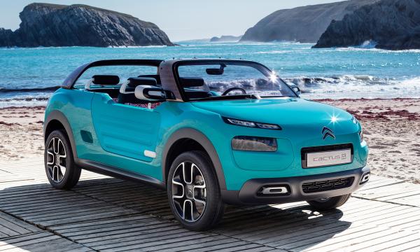 Citroen Cactus M concept is an open-air crossover vehicle intended to evoke images of sand sun and surf