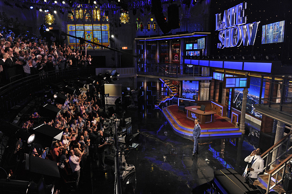 The premiere episode of The Late Show with Stephen Colbert Tuesday Sept. 8 2015 on the CBS Television Network