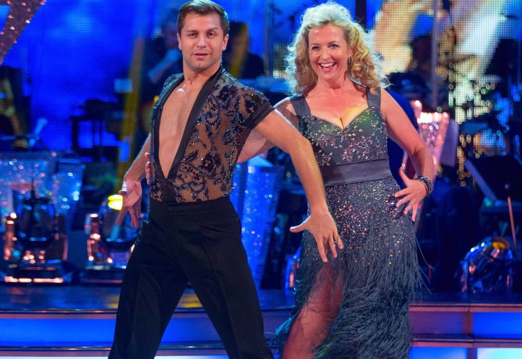 Cool reception...Carol Kirkwood and Pasha Kovalev