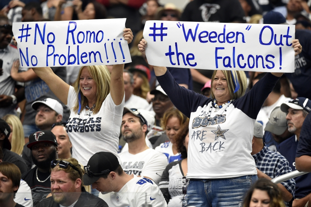 Cowboys fans support backup Brandon Weeden — how long will that last