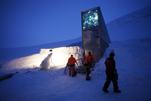 The Svalbard Global Seed Vault holds the world's back-up supply of seeds protecting crop diversity