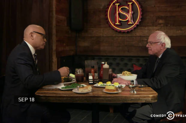 Larry Wilmore gets Bernie Sanders to describe why his policy platform is'on fleek