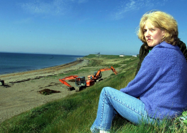 Helen Mc Kendry at Templetown beach in Co Louth where a search was underway for the remains of her mother Jean McConville