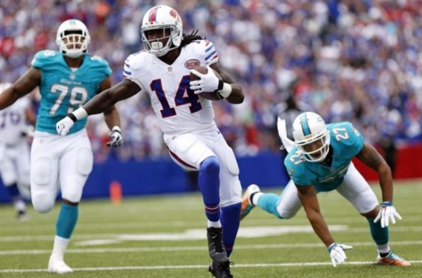 Bills' Wide Receiver Sammy Watkins Exits With Calf Injury